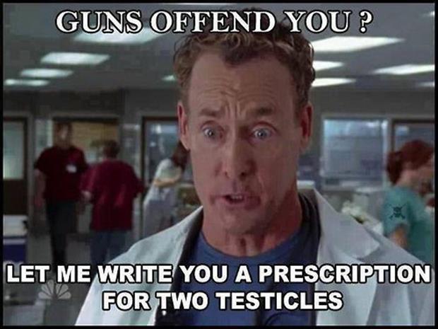 guns offend you