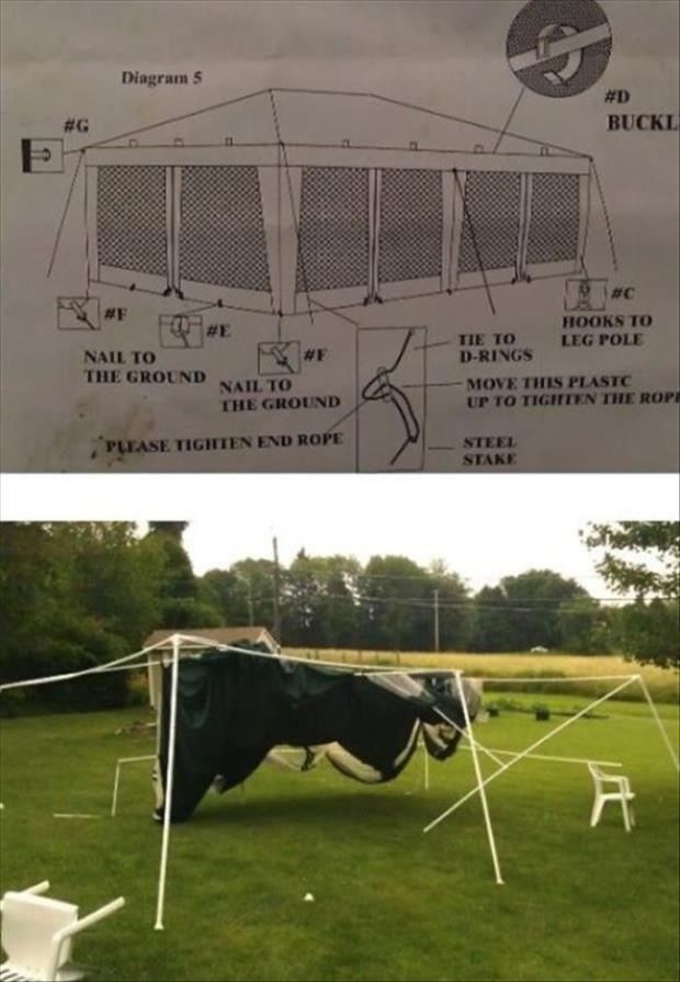 instructions on how to pitch a tent