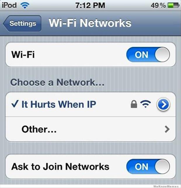 it hurts when IP wifi name