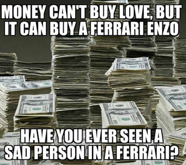 money can't buy love