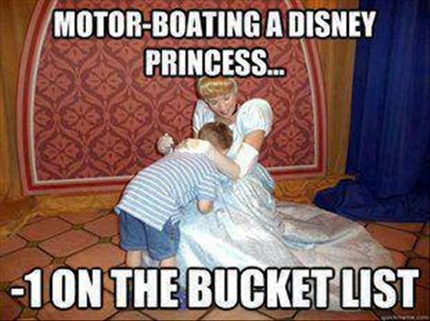 motorboating a disney princess