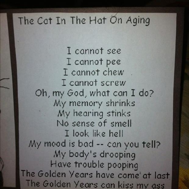 the cat in the hat on aging