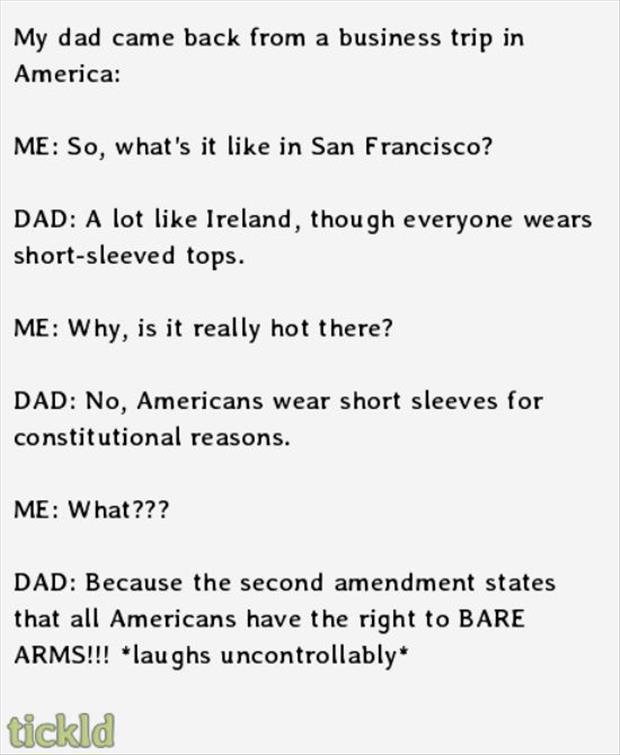 the right to bare arms dad jokes