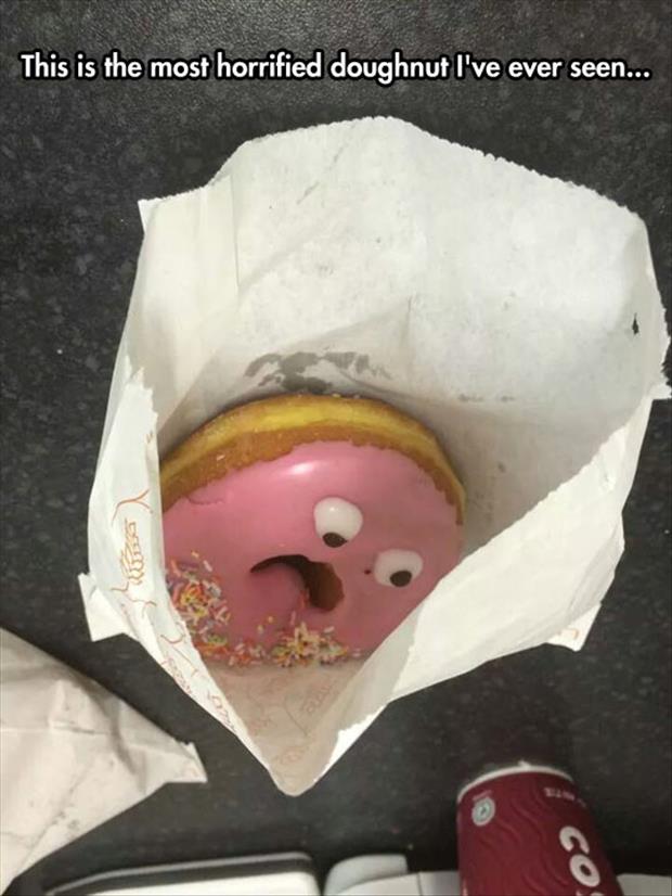 the scariest donut I've ever seen