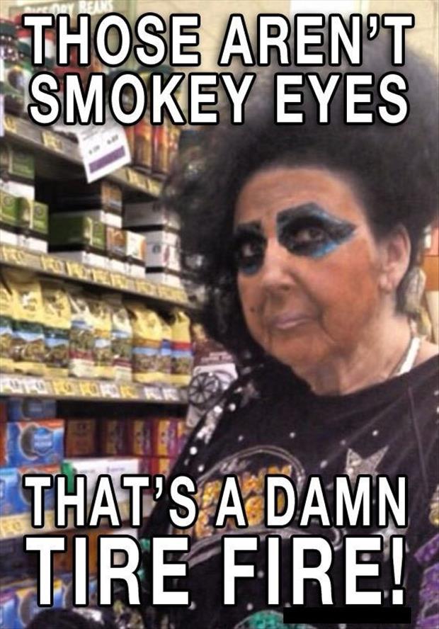 those aren't smokey eyes