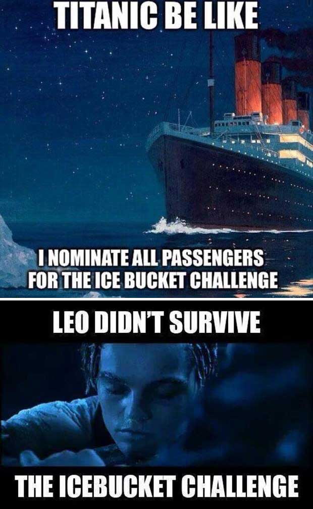 titanic ice bucket challenge