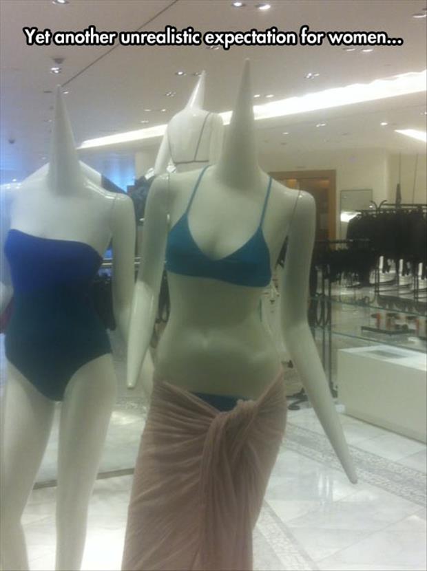 unrealistic expectations for women