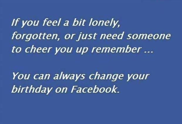 your birthday on facebook