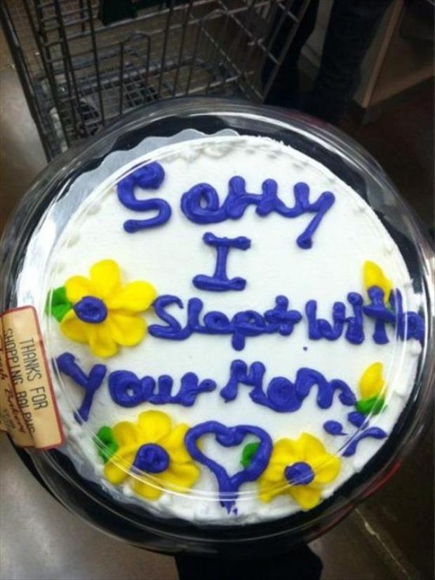 Because Nothing Says, "I'm Sorry" Like Cake - 20 Pics