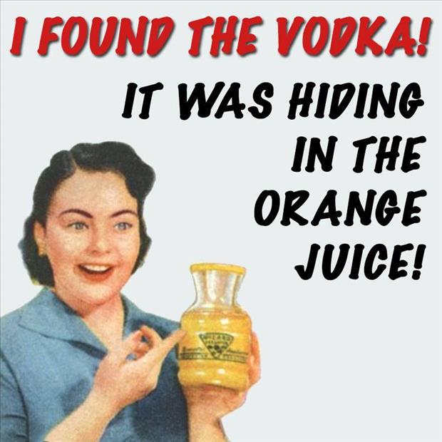 I found the vodka