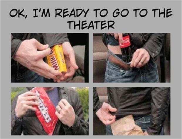 I'm ready to go to the theater