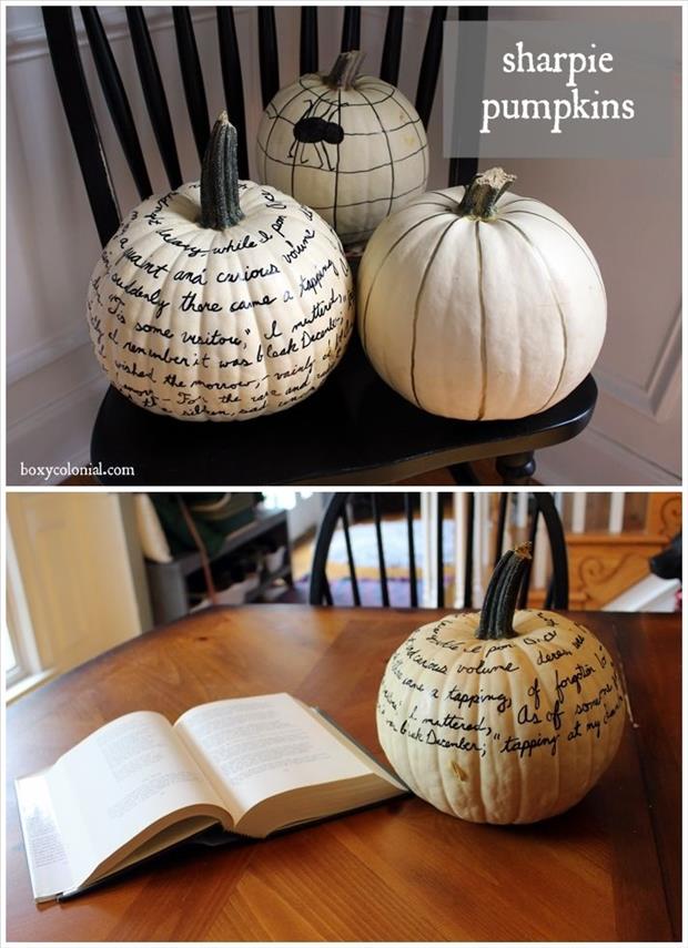 Sharpie pumpkins