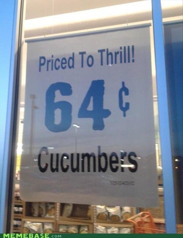 a cheap cucumber