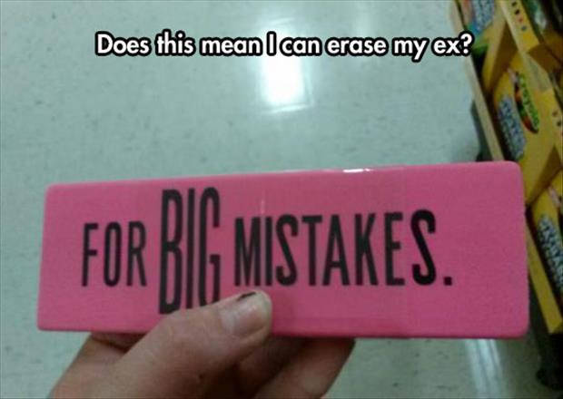 for big mistakes