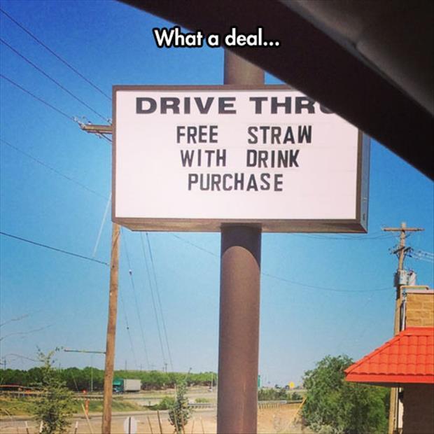 free straws