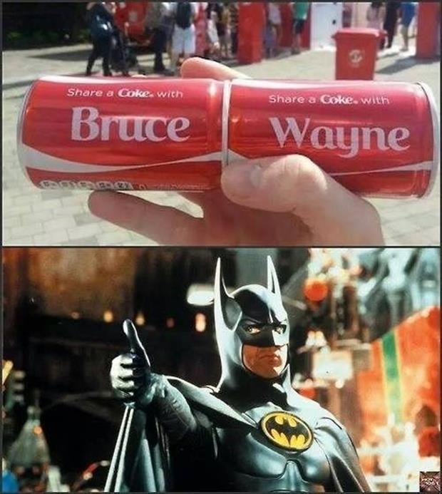 have a coke with bruce wayne