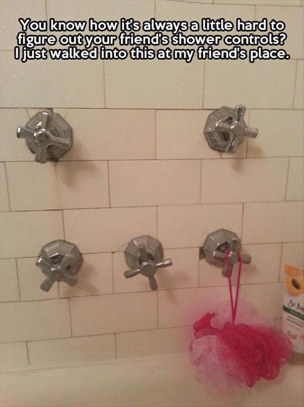 how to run your friends shower