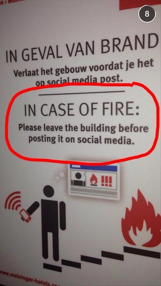 in case of fire