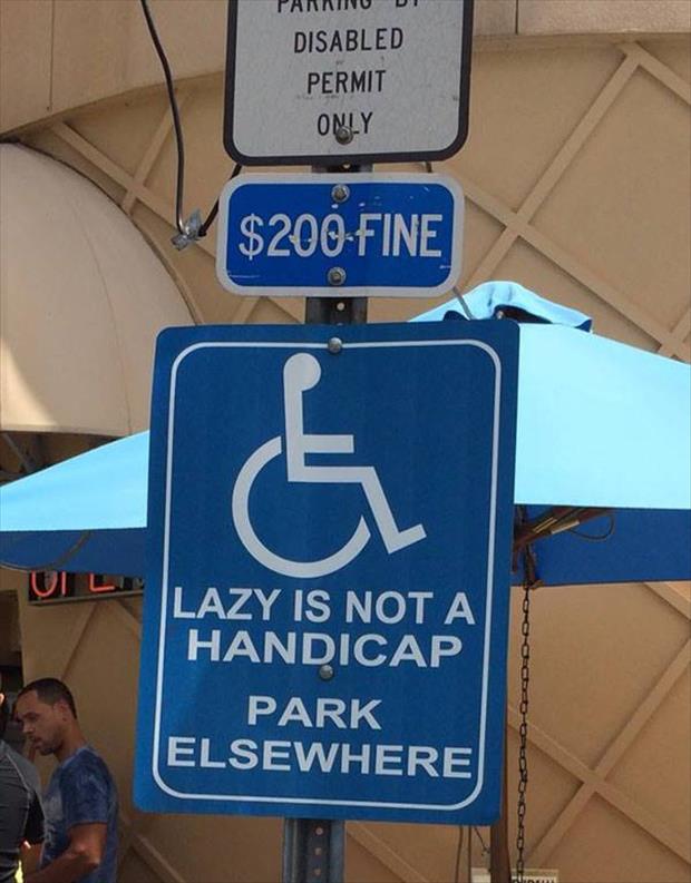 laziness is not a handicap