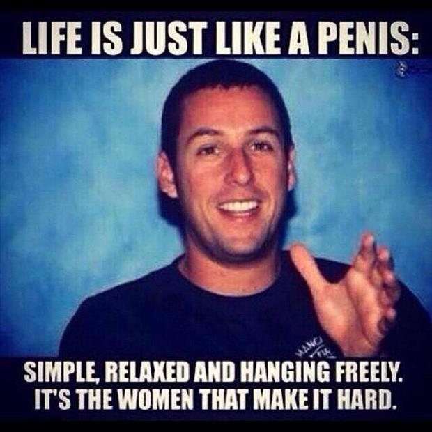 life is like a penis