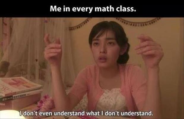 me in math class