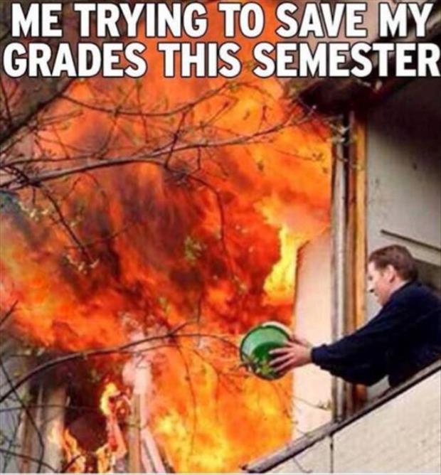 my trying to save my grades