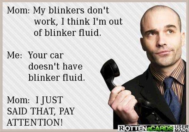 out of blinker fluid