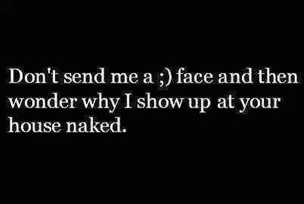 show up at your house naked