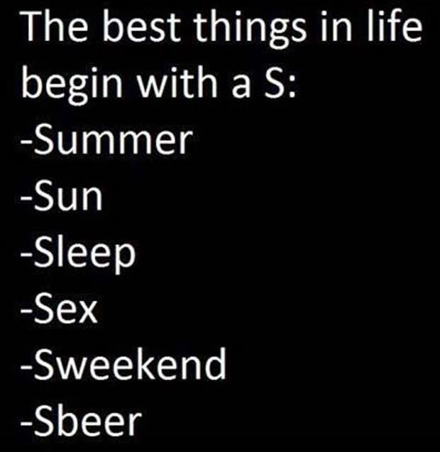 the best things in life