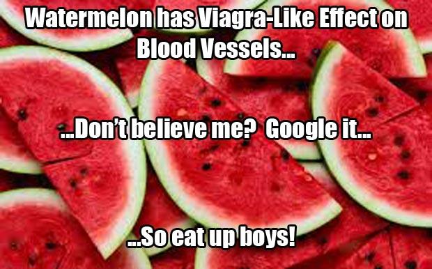 watermelon has viagra qualities