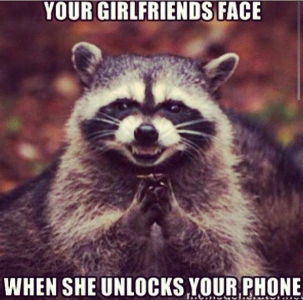 your girlfriends face when