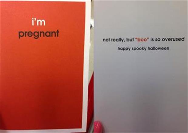 a pregnant card