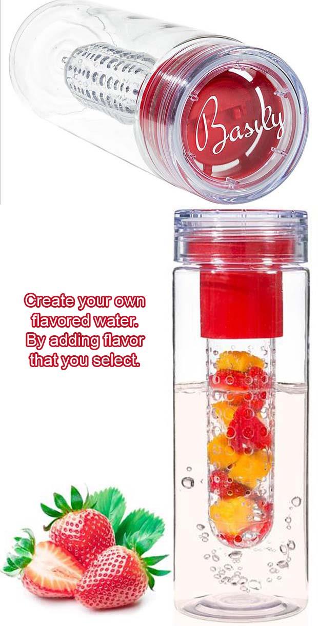 flavored water bottle