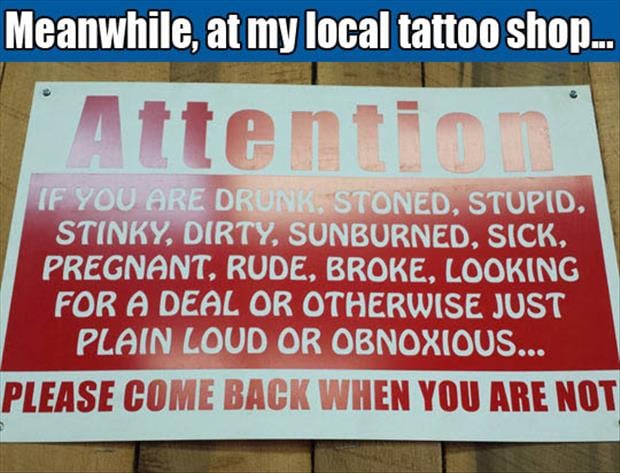 funny-tattoo-shop-sign-attention