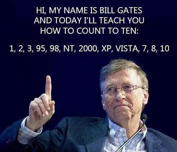 how bill gates counts to ten