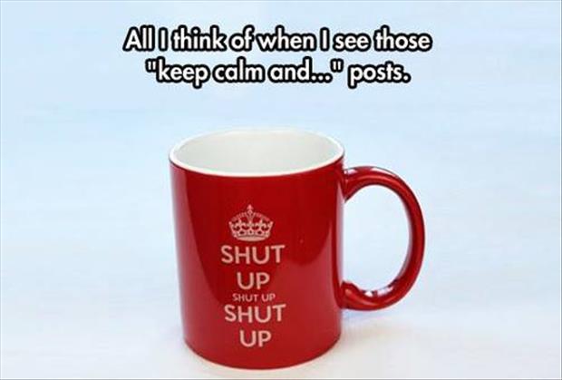 keep calm coffee cup