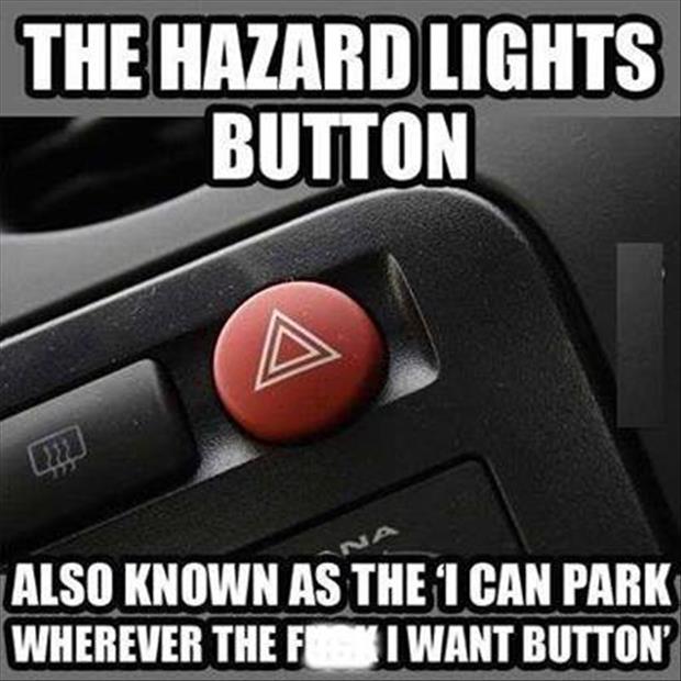 the hazard button