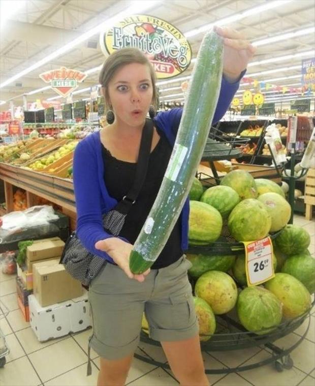 the huge cucumber