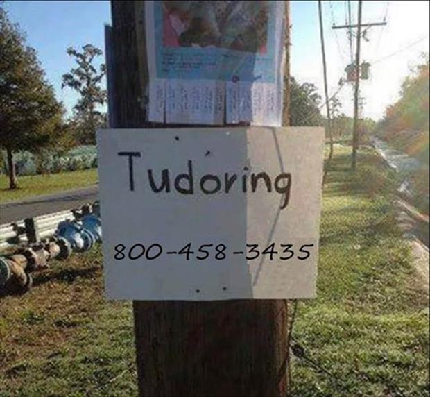 tutor sign