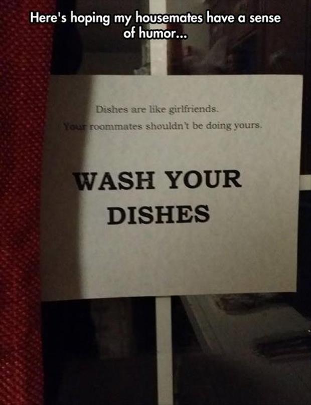 wash your dishes