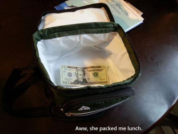 wife packed my lunch