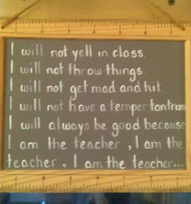 I am the teacher