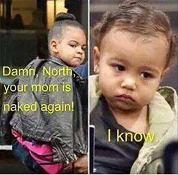 North west's mom is naked again