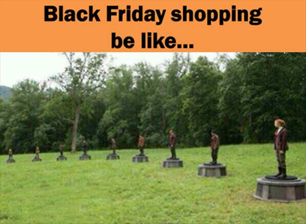 black friday shopping is like