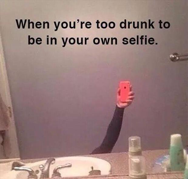 drunk selfies