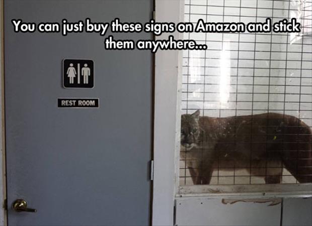 funny signs in a zoo