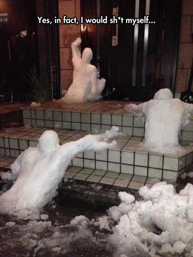 funny snowman