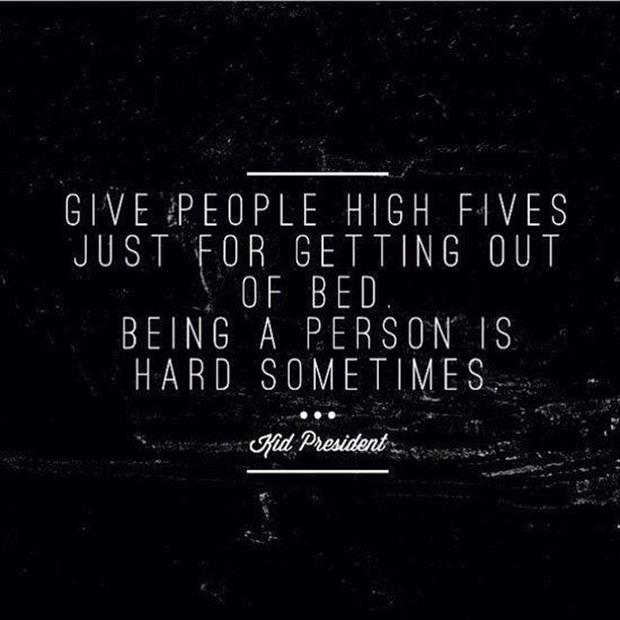 give people high fives