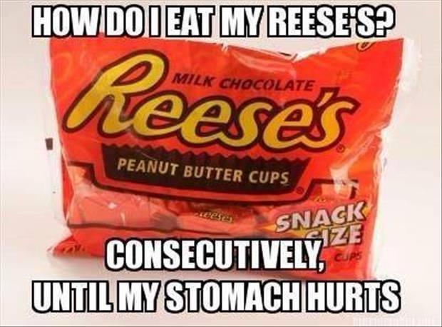 Image result for reese's peanut butter cups funny