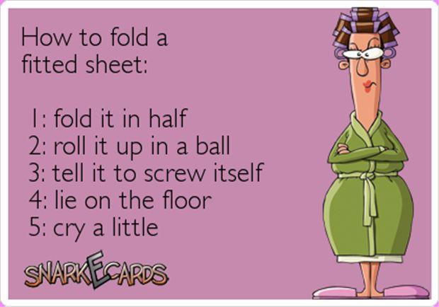 how to fold a fitted sheet